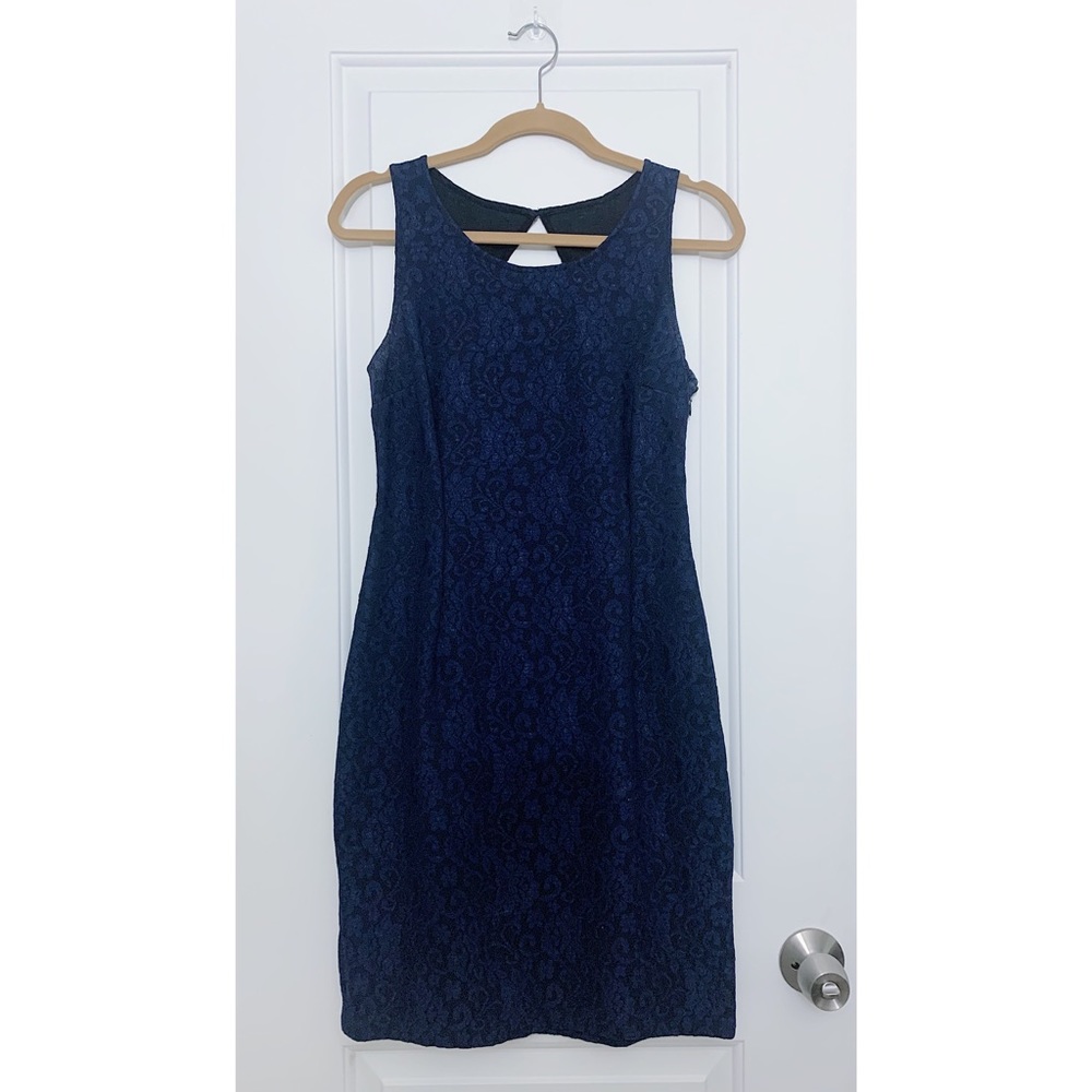 Jennifer Lopez Navy Blue Dress